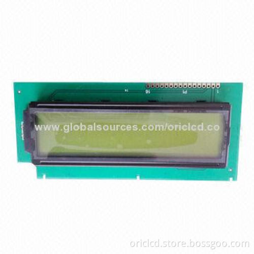 16 Characters x 2 Lines LCD Module, STN Yellow Green with Yellow Green Backlight